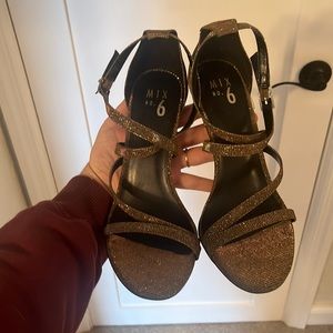 Gold Womens heels